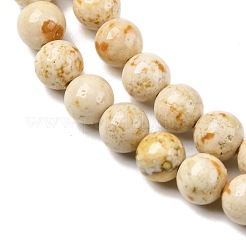 Нити из натурального окрашенного мрамора G-P593-6mm-06