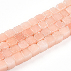 Нити бусин из натурального красного нефрита G-T140-46