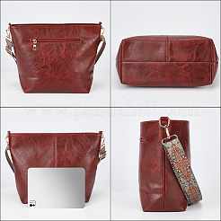 Bolsos de hombro de piel sintética con correa de hombro ética.&nbsp;AJEW-WH20816-217D-1