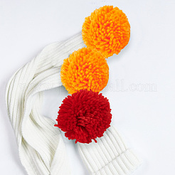 16 шт. 4-цветный полиэстеровый елочный шар DIY-MA0006-37