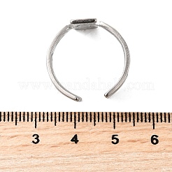 Регулируемые манжетные кольца из нержавеющей стали 304 RJEW-V011-02GP