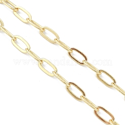 Fabrication de bracelets en chaîne de trombone en laiton de 2.5 mm&nbsp;AJEW-JB01601-01