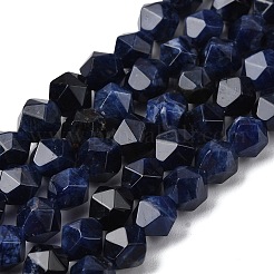 Нити из натуральных бусин содалита G-Z119-A35-01