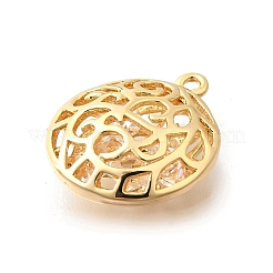 Латунь с подвесками из фианита KK-E792-28G-02