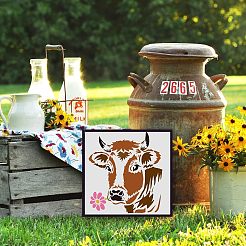 Большие пластиковые многоразовые шаблоны трафаретов для рисования DIY-WH0172-717