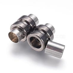 Fermoirs magnétiques en acier inoxydable 304 avec emembouts collées&nbsp;STAS-F123-08B