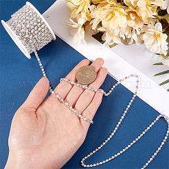 Пластиковые цепочки для чашек с жемчугом и стразами&nbsp;CH-WH0013-01B-S