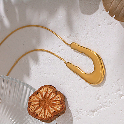 Женские ожерелья-змейки с U-образным кулоном из нержавеющей стали 304 GE3712