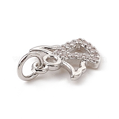 Латунные микро проложить кубического циркония подвески&nbsp;ZIRC-F132-46P