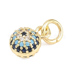 Colgante micropavé cubic zirconia de latón&nbsp;KK-H273-28G