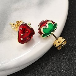 Серьги-гвоздики из латуни&nbsp;X-EJEW-G430-06B-G