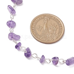 Ожерелья из бусин с натуральным аметистом NJEW-JN05140-02