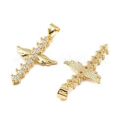 Латунные микро проложить кубического циркония подвески KK-R229-10G-B