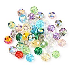 Прозрачные стеклянные граненые бусины GLAA-E047-01B