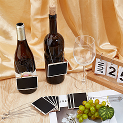 10 x Mini-Kreidetafel aus Holz zum Aufhängen.&nbsp;HJEW-DR00238