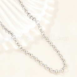 5 mm Rolo-Ketten aus Edelstahl 304 für Damen und Herren&nbsp;NJEW-H093-07B-P