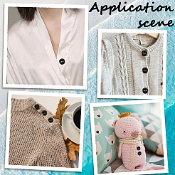 100 шт. пуговицы из смолы с 2 отверстиями BUTT-CY0001-23B