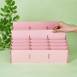 Деревянный ящик для хранения сотового телефона с 24 сеткой AJEW-WH0348-179