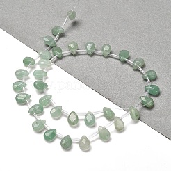 Verdes naturales abalorios aventurinee hebras&nbsp;G-Q167-A06-02D