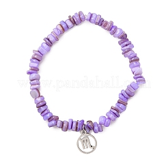 Браслеты с подвесками Constellation из нержавеющей стали 304 BJEW-JB12480-03