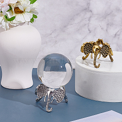 2 шт. двухцветный держатель для хрустального шара из сплава&nbsp;AJEW-GA0009-66