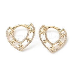 Серьги-кольца с кубическим цирконием&nbsp;EJEW-M216-08B