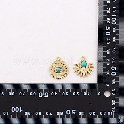 30шт 3 стиля подвески из синтетического бирюзового сплава FIND-SZ0002-82