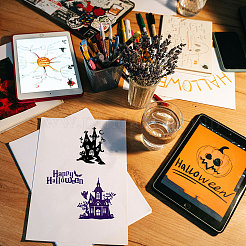 ПВХ пластиковые прозрачные штампы&nbsp;DIY-WH0448-0051