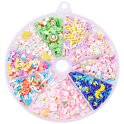 70гр 10 стиля кабошонов из полимерной глины ручной работы&nbsp;CLAY-SW0001-03B