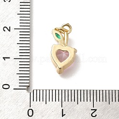 Сердце с листом латунные подвески&nbsp;KK-M295-02G