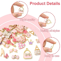 28шт 14 стиля подвески из сплава с эмалью&nbsp;ENAM-FS0002-25