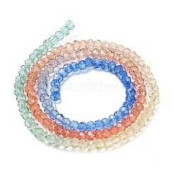 Fili di perline in vetro verniciato trasparente&nbsp;X1-DGLA-A034-T1mm-A02