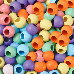 120 шт. 6-х цветная бусина из дерева теасэ WOOD-CD0001-07