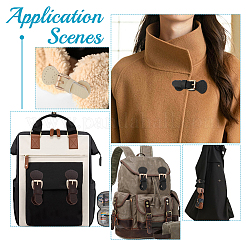 6 комплект 3-х цветных замков для кошельков из искусственной кожи DIY-WR0003-63