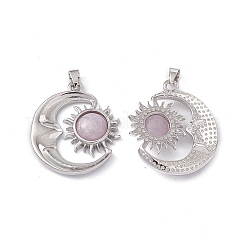 Подвески из натурального кунцита&nbsp;KK-A173-04P-02