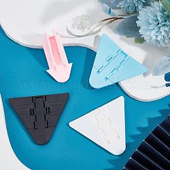 4 шт. 4-цветные пластиковые замки для раздвижных дверей с клеевой основой KY-GF0001-28