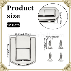 12 сумки замки для кошельков из сплава&nbsp;FIND-NB0006-42P