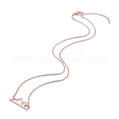 Ожерелья с подвесками из нержавеющей стали 304 Alps&nbsp;LS-NJEW-Z001-01RG