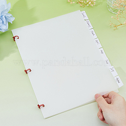 Pp пластиковые листы-разделители для блокнотов&nbsp;AJEW-WH0609-113B