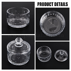 1шт стеклянная банка для конфет с крышкой&nbsp;AJEW-CN0005-13A