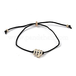 Verstellbare Armbänder aus Polyesterkordel&nbsp;LS-BJEW-H540-A02-G
