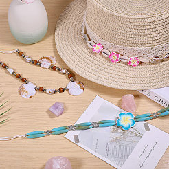 3 шт. 3 стиля регулируемая повязка на шляпу из вощеной веревки AJEW-CA0004-89