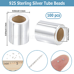 100 шт. 925 бусины-разделители из стерлингового серебра&nbsp;STER-BBC0008-90