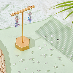 24 шт. латунная серьга-гвоздик KK-BC0013-92