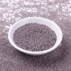 MIYUKIラウンドロカイユビーズ  日本製シードビーズ  11/0  （rr3512)透明赤面光沢  2x1.3mm  穴：0.8mm  約5500個/50g&nbsp;SEED-X0054-RR3512