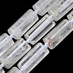 天然石クオーツクリスタルビーズ連売り  水晶  多面カット  コラム  22~23x11~11.5x10~10.5mm  穴：1.2mm  約16個/連  16.02~16.10''（40.7~40.9センチメートル）&nbsp;GG-CBA086A-03A-06