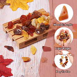 100 г 5 цвета акриловые бусины с имитацией драгоценных камней OACR-TA0002-85