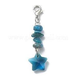 Комплекты украшений с подвесками из драгоценных камней и бисером HJEW-JM01116