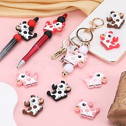 10 шт. 5-х цветные бусины из коровьего силикона SIL-SC0001-59