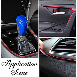 Самоклеящаяся ПВХ-накладка на молдинг салона автомобиля&nbsp;AJEW-WH20042-42B